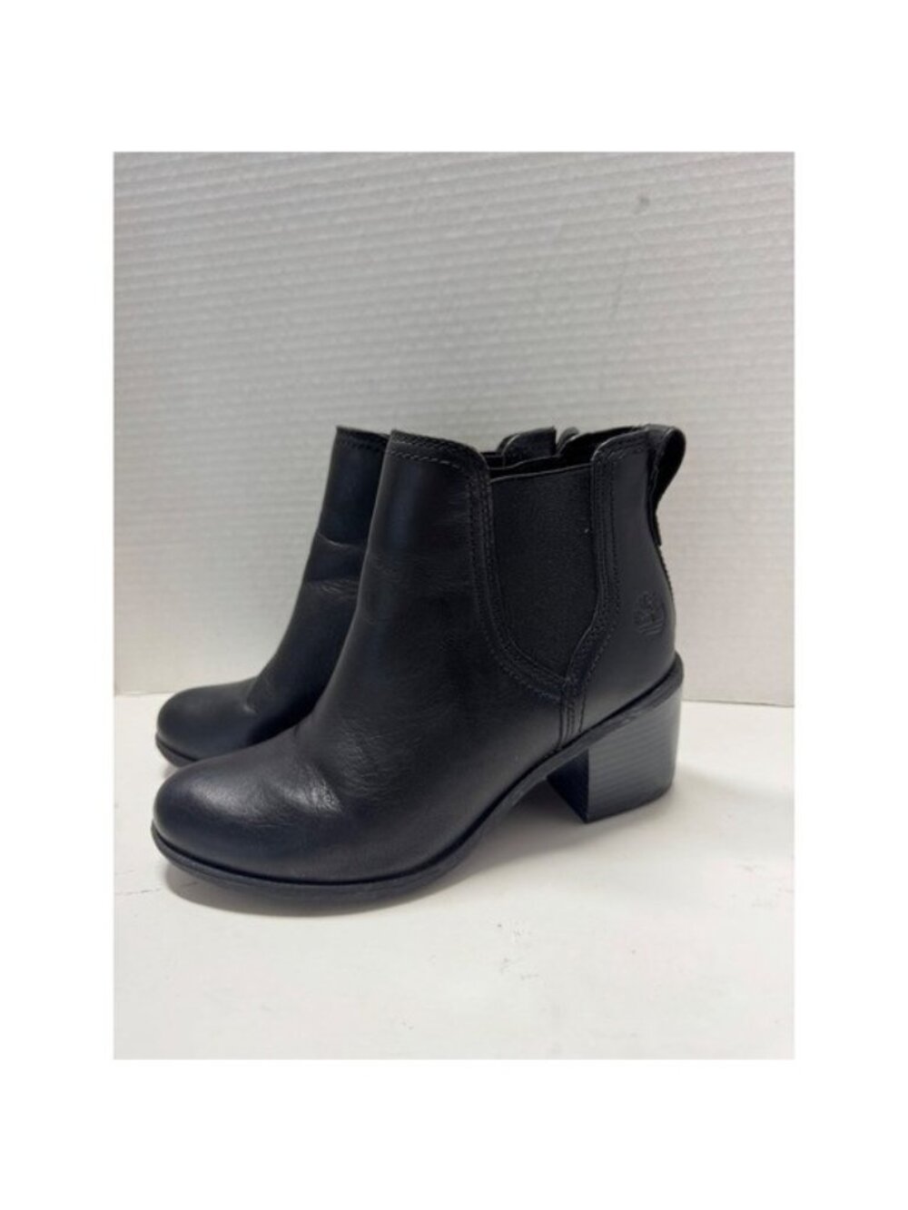 Timberland Sienna High Black Leather Chelsea Ankle Boots A1Z5R Womens 5.5